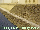 Bilderserie ber den Bau eines Flussufers.